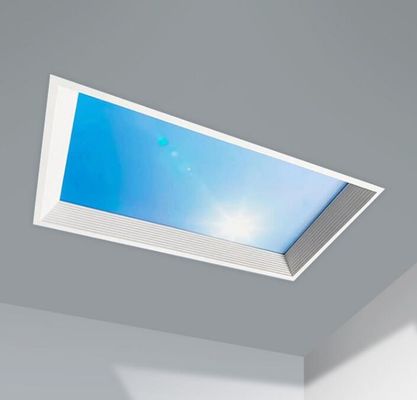 1200*600mm 크기의 인공 블루 스카이 LED 스카이라이트 천장 패널 현대 건강 햇빛 조명