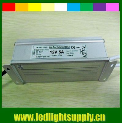 60W 단발 출력 LED 전원 공급 12V CE ROHS