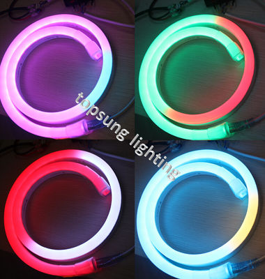 색을 바꾸는 LED 크리스마스 라이트 14*26mm 디지털 로프 라이트