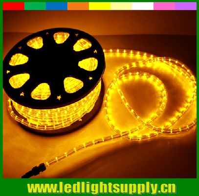 원형 2선 노란 로프 LED 크리스마스 장식 로프 라이트
