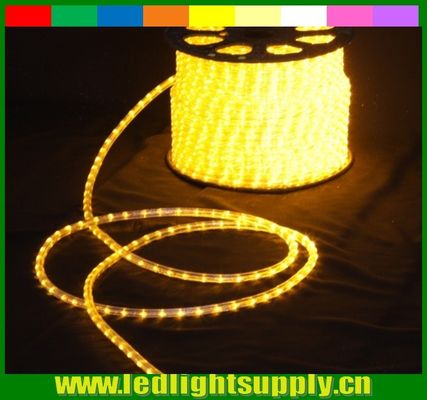 원형 2선 노란 로프 LED 크리스마스 장식 로프 라이트