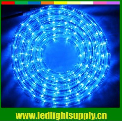 파란색 야외 장식등 2선 12/24V LED 로프 플렉스등