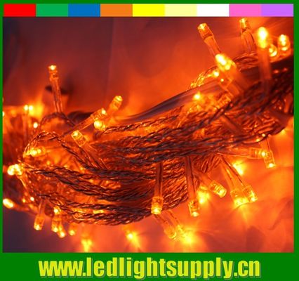 12v 흰색 LED 크리스마스 라이트 100 램프 10m / 집 안과 야외에 설정