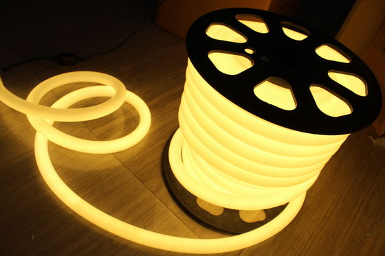 에너지 효율 24v 25mm 360도 둥근 따뜻한 흰색 ip67 LED 네온 플렉스 라이트 리본