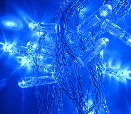 10m 연결 가능한 항냉소 블루 LED 스트링 라이트 100 램프 IP65