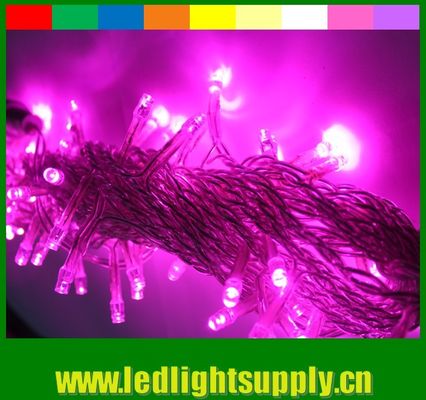 127v 보라색 LED 야외 줄 빛 방수 100 LED Topsung 조명