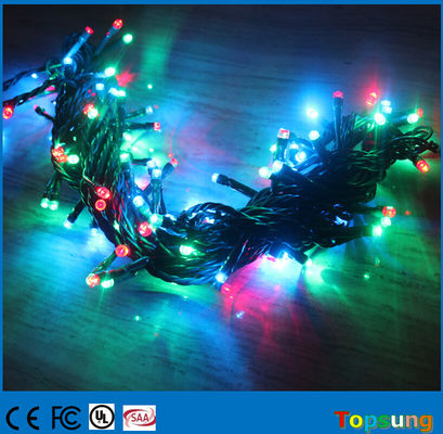 10m 연결 가능한 반냉면 5mm 색상 변경 야외 크리스마스 LED 문자열 조명