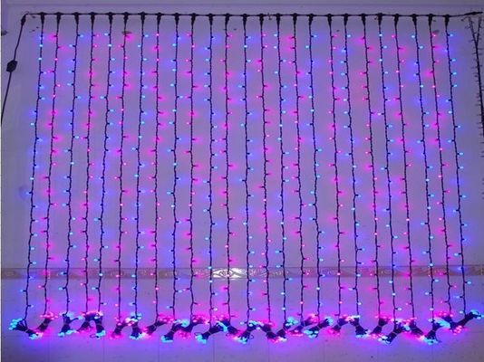 240v 휴일 장식 조명 LED 크리스마스 조명 커튼 야외용