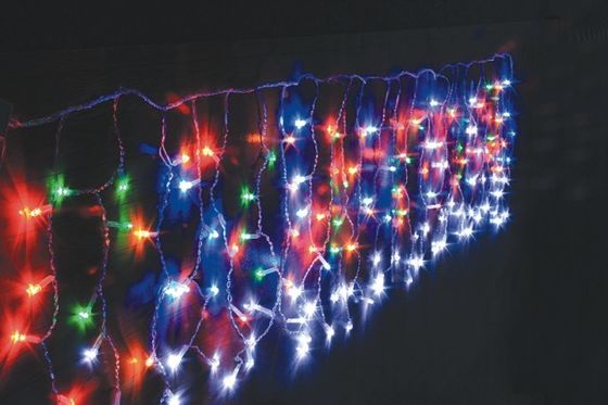 240V 크리스마스 커튼 라이트 야외 항 자외선 항 기상 물질