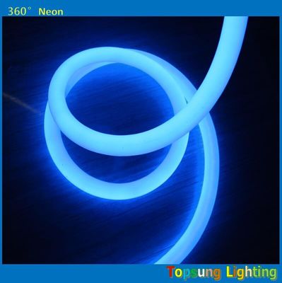 뜨거운 제품 100LEDs/m 파란색 360도 둥근 LED 네온 플렉스 라이트 220v 25m 스풀