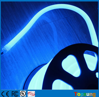 16mm 360도 원형 LED 네온 튜브 파란색 유연한 장식등 24V