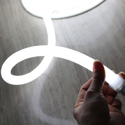 360도 둥근 LED 네온 플렉스 16mm 미니 로프 라이트 12V 흰색 네온 플렉스 로프 스트립
