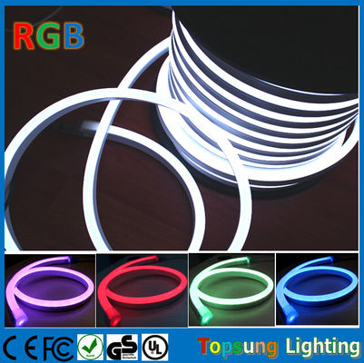 220V RGB 전체 색상 변경 LED 네온 로프 유연 PVC 튜브 빛 (14 * 26mm)
