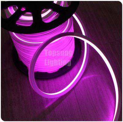 AC 240V 고품질 사각형 분홍색 LED 네온 유연 빛 16x16mm IP68 방수