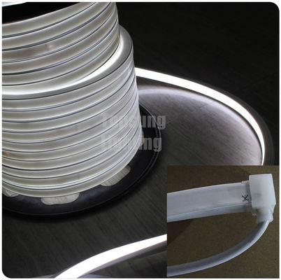 새로운 12v 흰색 실리콘 유연한 네온 플렉스 LED 로프 조명 광장 16x16mm 항UV PVC 네온 스트립 상위 뷰 2835 smd
