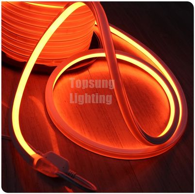 오렌지색 AC 110V 평면 LED 네온 유연 빛 16x16mm IP68 네온 튜브