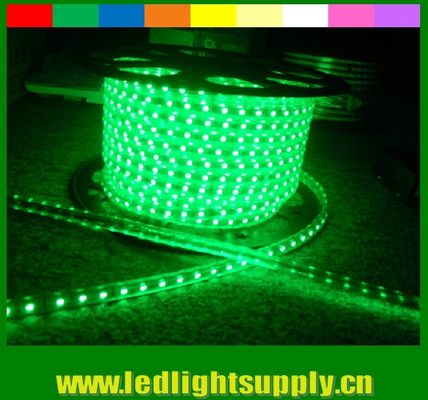 높은 뤼멘 SMD5050 220V 방수 IP65 LED 네온 유연 스트립 녹색