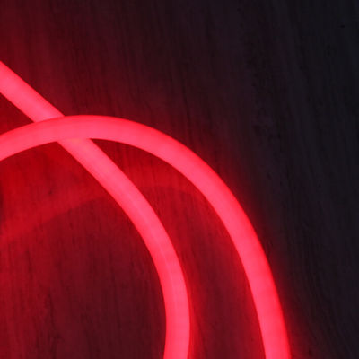 360 LED 원형 로프 라이트 120v 네온 라이트 25mm PVC 튜브 플렉스 네온 교체 빨간색