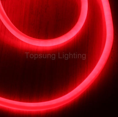 360 LED 원형 로프 라이트 120v 네온 라이트 25mm PVC 튜브 플렉스 네온 교체 빨간색