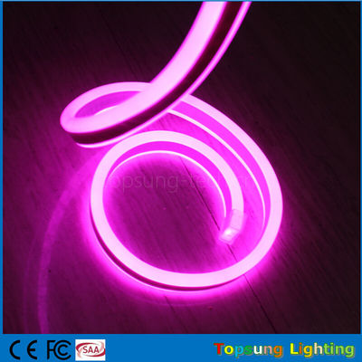 분홍색 240V LED 양면 유연한 네온 스트립 라이트 8*17mm 야외 사용