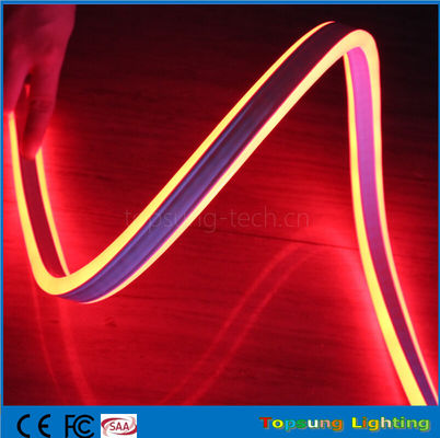 100m 빨간색 미니 LED 로프 스트립 110V 8.5*18mm 4.5w LED 양면 유연 네온 라이트