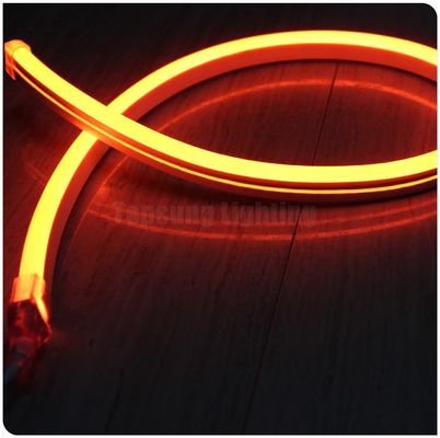 24v 노란색 인기 LED 네온 플렉스 튜브 라이트 PVC 초 얇은 네온 유연 로프 램프 스트립 11x18mm 야외 장식