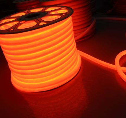 12v 미니 둥근 16mm 지름 360도 방출 LED 네온 플렉스 로프 밝은 오렌지 LED 네온 부드러운 튜브