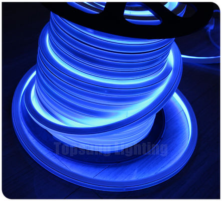 12v 파란색 상위 뷰 평면 16x16mm 네온 플렉스 퀘어 LED 네온 플렉스 튜브 파란색 SMD 로프 스트립 네온 리본 장식