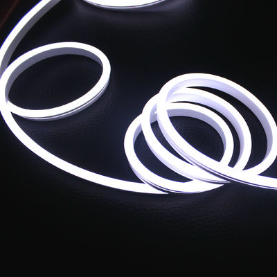 24v 6mm 마이크로 네온 플렉스 2835 smd LED 네온 유연 스트립 야외 LED 나무 조명 파티 장식 흰색 방출