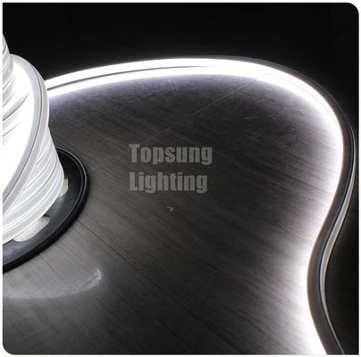 새로운 슈퍼 플렉스 실리콘 LED 라이트 네온 스트립 상위 뷰 16x16mm 정면 LED 네온 리본 라이트 리본 12v 흰색