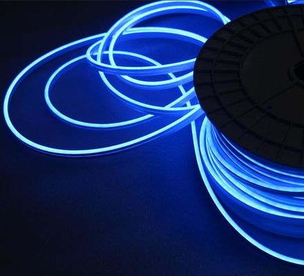미니 사이드 방출 실리콘 방수 야외 12v LED 네온 플렉스 스트립 조명 6mm 파란색