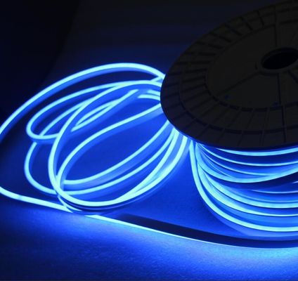24v 블루 컬러 LED 네온 플렉스 미니 6mm 마이크로 네온 라이트 5cm 절단