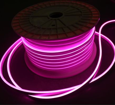 5mm 분홍색 슈퍼 플렉서블 LED 네온 로프 라이트 야외 상업 표지판 / 가정 장식 DC12V