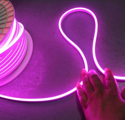 고품질 맞춤 표시 12V 방수 마이크로 사이즈 5mm LED 네온 라이트 플렉스 로프 라이트 분홍 보라색
