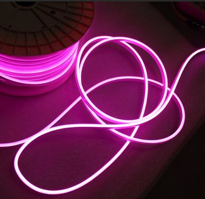 플렉서블 네온 LED 조명 빛 EL 와이어 스트링 스트립 5mm 보라색 네온 스트립 조명