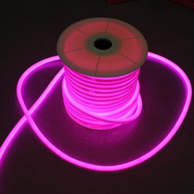 60 피트 색상 변경 LED 네온 로프 라이트 360 rgb 주소형 부드러운 튜브