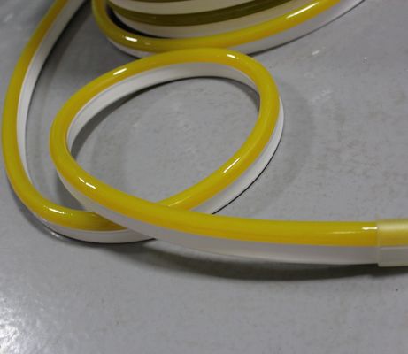 높은 안정성 방수 24v 야외 조명 스트립 앰버 LED 네온 유연성 IP68 노란색