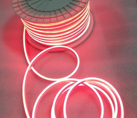 50m 스풀 빨간 12V LED 네온 라이트 SMD 2835 120Leds/M 6X12mm 유연한 조명 방수