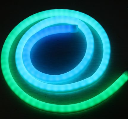 프로그래밍 가능한 디지털 360도 원형 12V 플렉시 LED 네온 튜브 스트립 유연