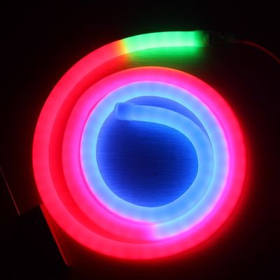 RGB 픽셀 LED 네온 디지털 360도 네온 플렉스 튜브 P943 DMX 스트립 18mm 디아