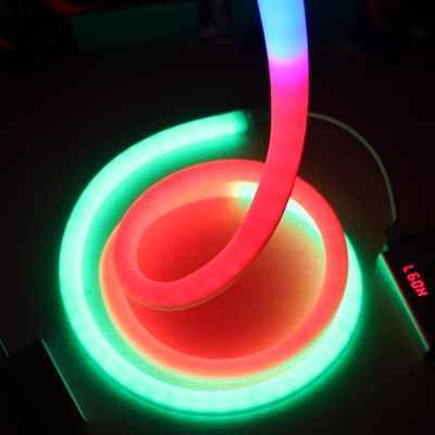 놀라운 360도 LED 둥근 네온 유연 디지털 dmx 네온 스트립 라이트 dmx 픽셀 네온 로프