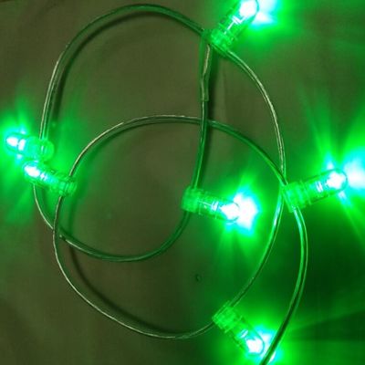 브랜드 100m 12v 요정 끈 666 LED IP67 낮은 전압 빛 녹색 결정 LED 끈