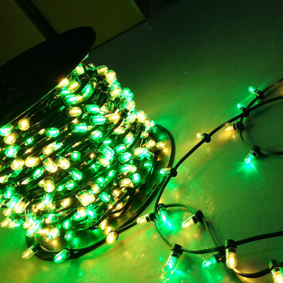 50m 스풀 666 LED 맞춤 녹색 + 흰색 12V 플래싱 LED 클립 AU를 위한 빛에